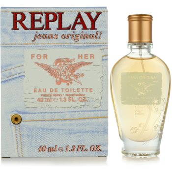 Replay jeans original! for her eau de toilette pentru femei 40 ml