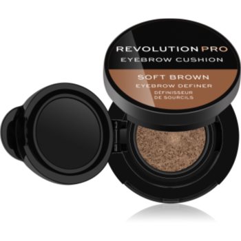 

Revolution PRO Eyebrow Cushion фарба для брів у губці відтінок Soft Brown 2,2 гр
