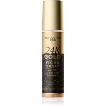 Revolution pro 24k gold spray pentru fixare și strălucire cu aur