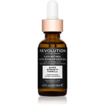 Revolution skincare 0.5% retinol super serum with rosehip seed oil ser hidratant si impotriva ridurilor