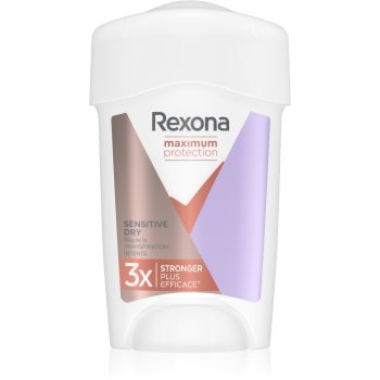 Rexona Maximum Protection Sensitive Dry anti-perspirant crema impotriva transpiratiei excesive poza