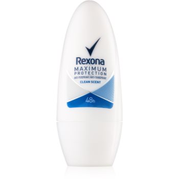 Rexona maximum protection clean scent deodorant roll-on antiperspirant 48 de ore