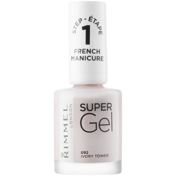 

Rimmel Super Gel Step 1 гелевий лак для французького манікюру відтінок 092 Ivory Tower 12 мл
