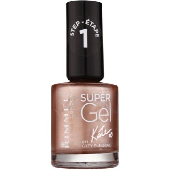 

Rimmel Super Gel By Kate Гелевий лак для нігтів без використання UV/ LED лампи відтінок 071 Gilty Pleasure 12 мл