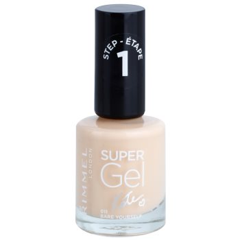 

Rimmel Super Gel By Kate Гелевий лак для нігтів без використання UV/ LED лампи відтінок 011 Bare Yourself 12 мл