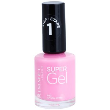 

Rimmel Super Gel Step 1 Гелевий лак для нігтів без використання UV/ LED лампи відтінок 022 Angel Wings 12 мл