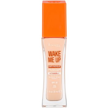 Fotografie Rimmel Wake Me Up rozjasňující tekutý make-up SPF 20 odstín 100 Ivory 30 ml