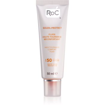Roc soleil protect fluid pentru protectie pentru piele foarte sensibila spf 50