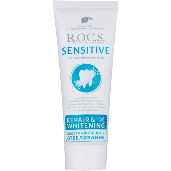 

R.O.C.S. Sensitive Repair & Whitening ремінералізуюча зубна паста для чутливих зубів 75 мл