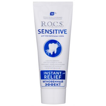 

R.O.C.S. Sensitive Instant Relief мінералізуюча зубна паста з кальцієм для чутливих зубів 75 мл