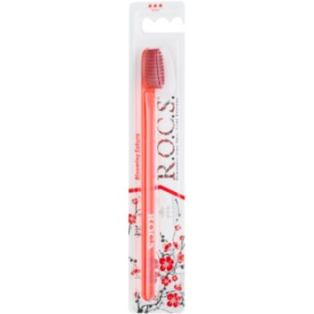 

R.O.C.S. Blooming Sakura Professional зубна щітка жорсткий Red & Red