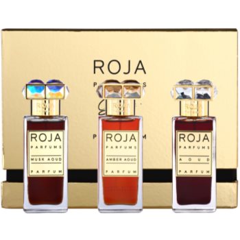 Roja Parfums Aoud Parfum de Voyage dárková sada I. Aoud, Musk Aoud, Amber Aoud parfém 3 x 30 ml