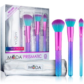 Royal and langnickel moda prismatic base face set de pensule cu husă pentru femei