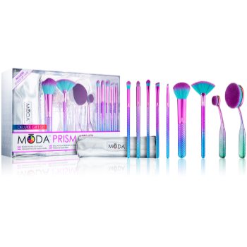 Royal and Langnickel Moda Prismatic Deluxe set de pensule cu husă pentru femei