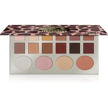 Rude cosmetics leopardina paleta ce contine iluminator si fard de pleoape