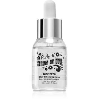 Rude cosmetics serum of love rose petal ser facial cu efect iluminator