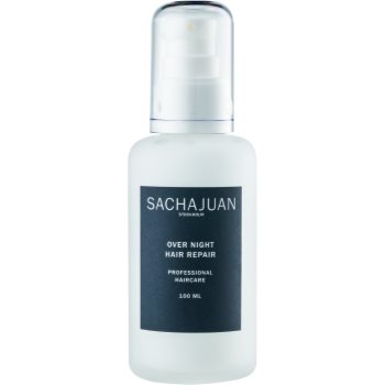 Sachajuan Cleanse and Care Hair Repair emulsie de noapte cu efect de intinerire