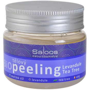 Saloos bio peeling exfoliant corporal cu lavandă și arbore de ceai