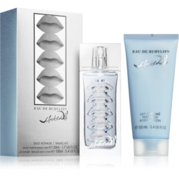 Salvador Dali Eau De Ruby Lips dárková sada II. toaletní voda 50 ml + tělové mléko 100 ml