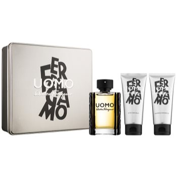 

Salvatore Ferragamo Uomo подарунковий набір І Туалетна вода 100 ml + Гель для душу 100 ml + Бальзам після гоління 100 ml