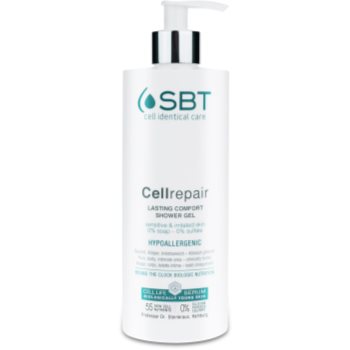 

SBT Cellrepair заспокоюючий гель для душу для чутливої та подразненої шкіри 400 мл