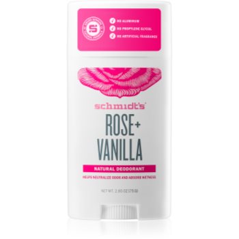 Schmidt's rose + vanilla deodorant stick