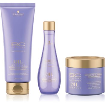 Schwarzkopf Professional BC Bonacure Oil Miracle Barbary Fig Oil set cosmetice (pentru par foarte uscat si deteriorat) pentru femei