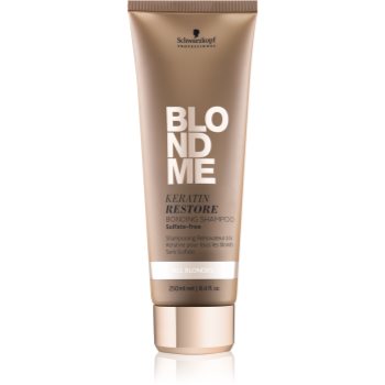 Schwarzkopf professional blondme șampon reparator cu keratină pentru toate nuantele de blond