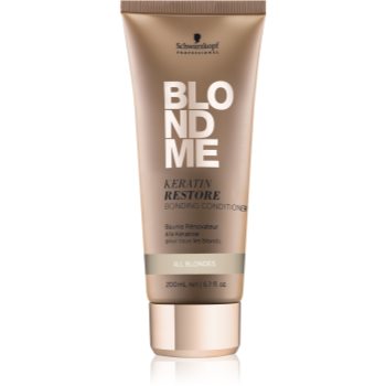 Schwarzkopf professional blondme balsam regenerant cu keratina pentru toate nuantele de blond