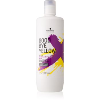 Schwarzkopf professional good bye yellow șampon pentru neutralizarea tonurilor de galben pentru par vopsit sau suvitat