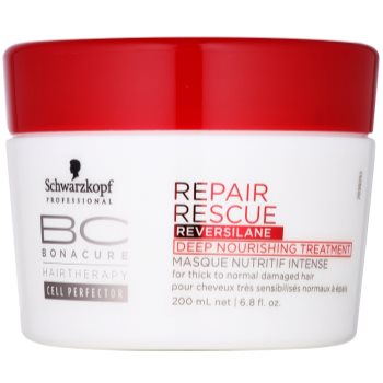 

Schwarzkopf Professional BC Bonacure Repair Rescue інтенсивний поживний догляд для пошкодженого волосся 200 мл