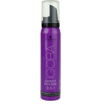 Fotografie Schwarzkopf Professional IGORA Expert Mousse barvicí pěna na vlasy odstín 9,5-1 Pearl 100 ml