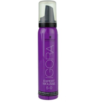 Fotografie Schwarzkopf Professional IGORA Expert Mousse barvicí pěna na vlasy odstín 5-0 Light Brown 100 ml
