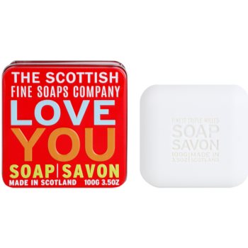 Scottish Fine Soaps Love You Săpun de lux în borcan de metal