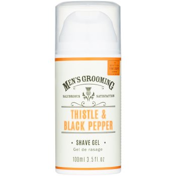 Scottish fine soaps men’s grooming thistle & black pepper gel pentru bărbierit