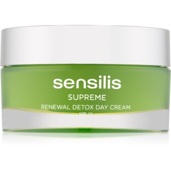 Sensilis supreme renewal detox cremă de zi pentru detoxifiere și regenerare spf 15