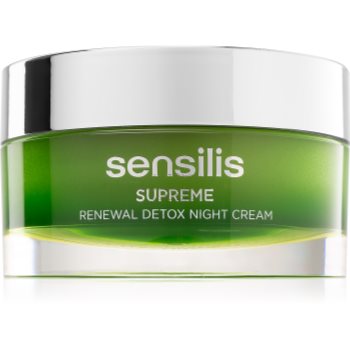 Sensilis Supreme Renewal Detox crema de noapte detoxifianta pentru regenerarea și reînnoirea pielii