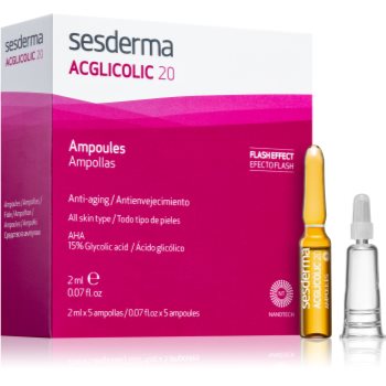 Sesderma acglicolic 20 facial ser pentru contur cu efect exfoliant