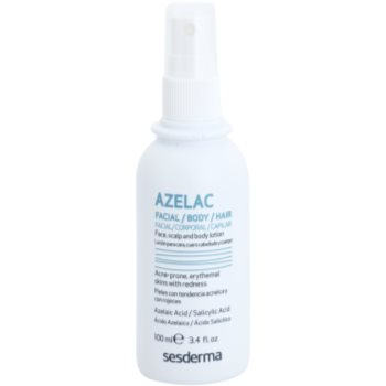Sesderma Azelac loțiune tonică calmantă pentru ten gras predispus la acnee