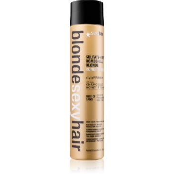 Sexy hair blonde balsam de păr fără sulfați pentru par blond