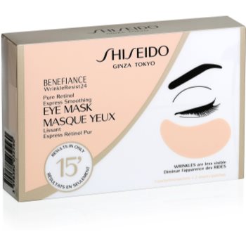 Shiseido Benefiance WrinkleResist24 Pure Retinol Express Smoothing Eye Mask Masca pentru ochi impotriva ridurilor cu retinol