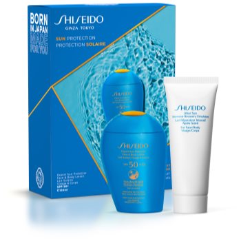 Shiseido sun care expert sun protector face & body lotion set cadou i.