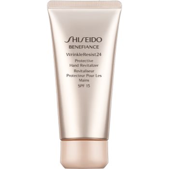 Shiseido benefiance wrinkleresist24 protective hand revitalizer cremă de mâini pentru protecție și regenerare spf 15