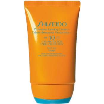 Shiseido sun care protective tanning cream crema de soare pentru fata spf 10