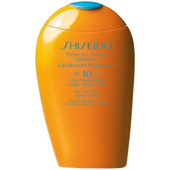 Shiseido sun care protective tanning emulsion lotiune pentru bronzat spf 10