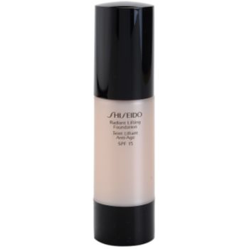 

Shiseido Base Radiant Lifting роз'яснюючий тональний крем з ліфтінговим ефектом SPF 15 відтінок B60 Natural Deep Beige 30 мл