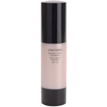 

Shiseido Makeup Radiant Lifting Foundation SPF 15 роз'яснюючий тональний крем з ліфтінговим ефектом SPF 15 відтінок I00 Very Light Ivory 30 мл