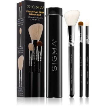 Sigma beauty essential trio brush set set de pensule cu husă i.