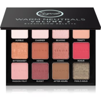 Sigma beauty warm neutrals paleta farduri de ochi