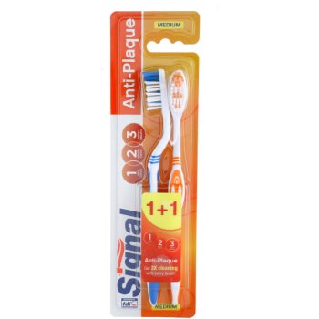 Signal anti-plaque periuta de dinti medium 2 pc